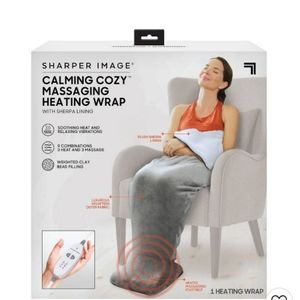 New in box Sharper Image Calming Cozy Massaging Electric Heating Wrap